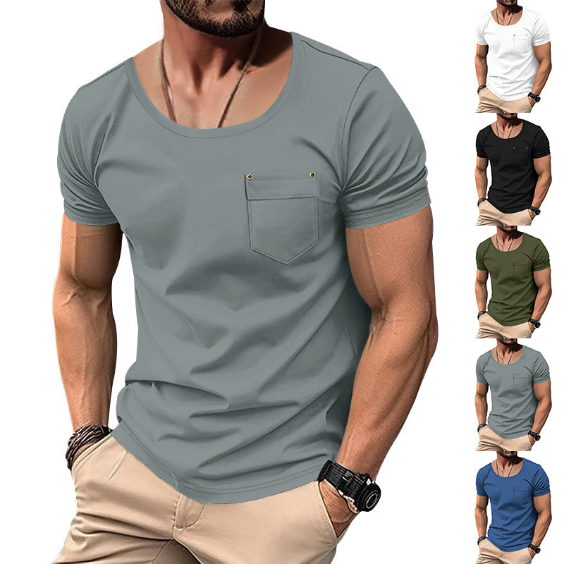 Herren lässiges T-Shirt aus biozertifizierter Baumwolle mit modernem Schnitt Echoarchiv