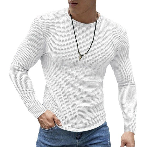 Herren vielseitiges Langarmshirt im strukturierten Design Echoarchiv