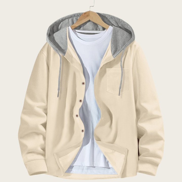 Herren trendige Übergangsjacke mit Kapuze Echoarchiv