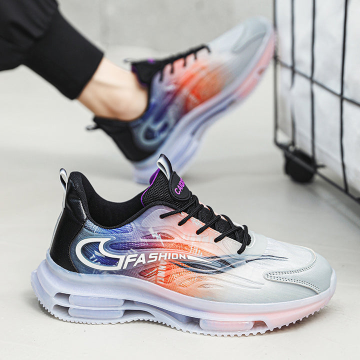 Herren sportlicher Luftkammersneaker mit transparentem TPU-Obermaterial, sichtbarer Luftkapsel und stoßdämpfender Plateausohle – Norré