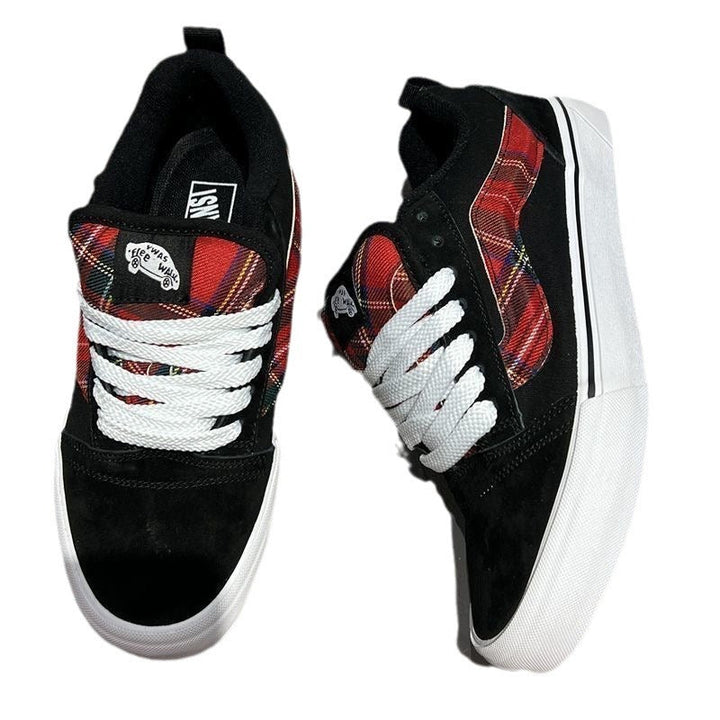 Damen Sneakers mit kariertem Obermaterial und robustem Veloursleder Echo Archiv