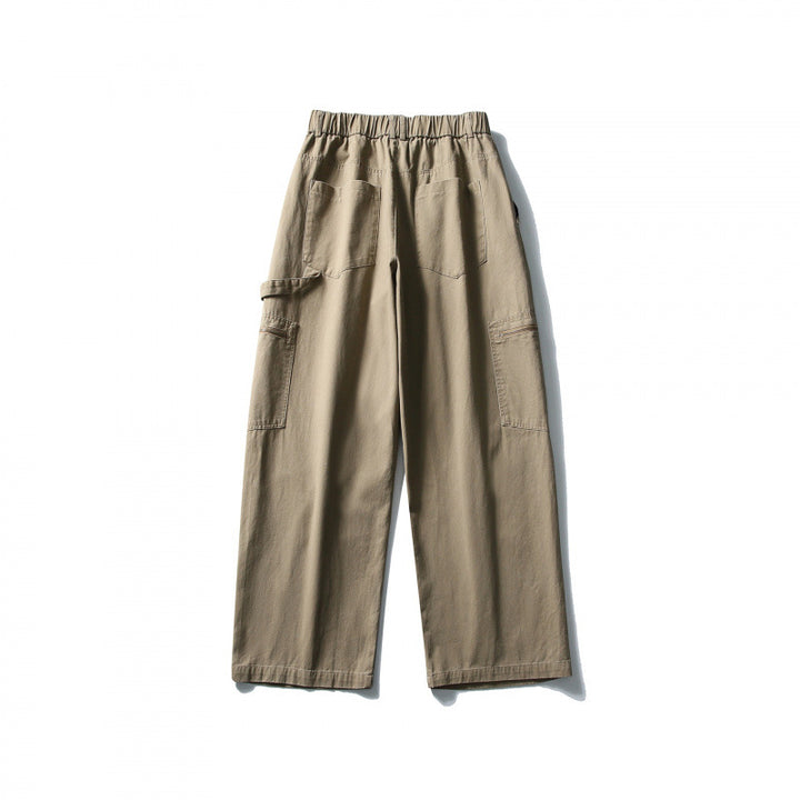 Herren Weite Utility-Cargohose mit elastischem Bund und aufgesetzten Taschen Echo Archiv