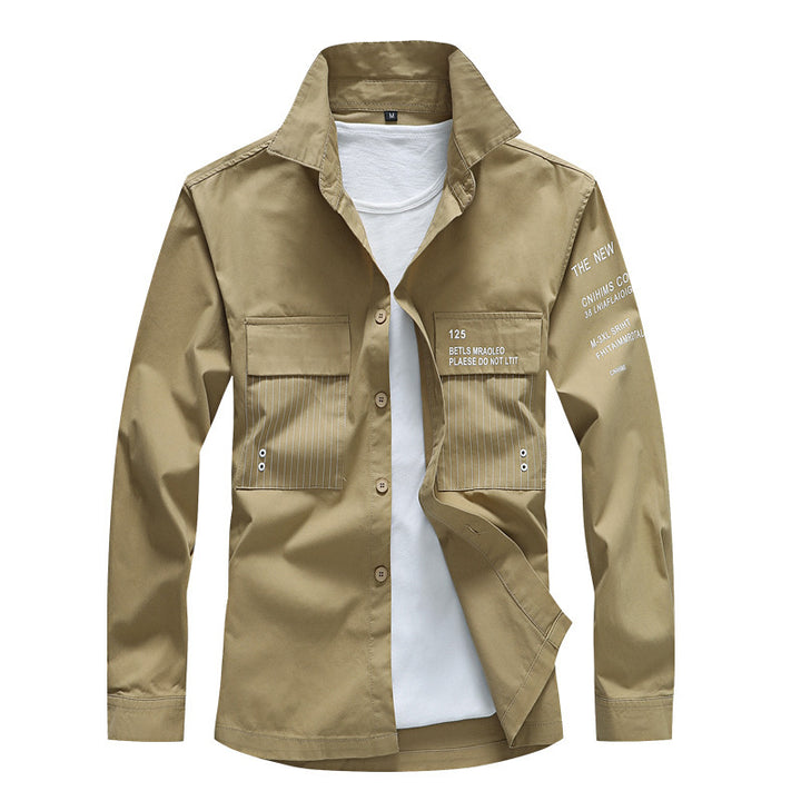 Herren Moderne Utility-Hemdjacke Echo Archiv
