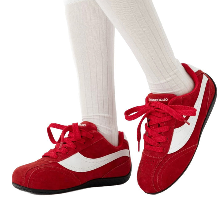 Damen Komfortable Sneakers mit atmungsaktiver Wildleder-Oberfläche und rutschfester Sohle Echo Archiv