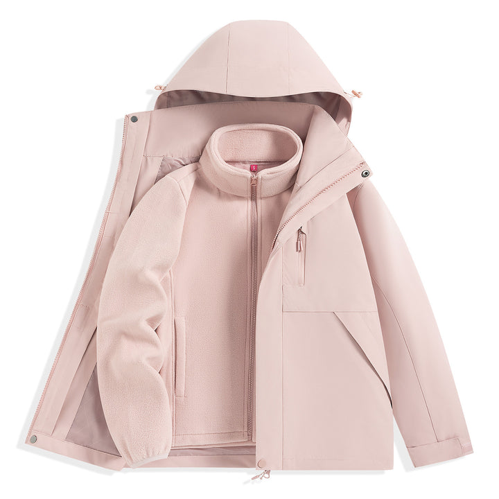 Herren zweilagiger Outdoorparka mit herausnehmbarer Fleece-Innenjacke und Kapuze Echo Archiv