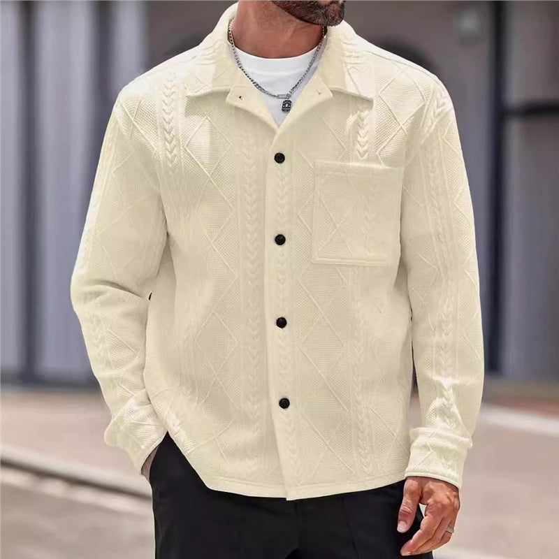 Herren strukturierte Freizeitjacke Echoarchiv