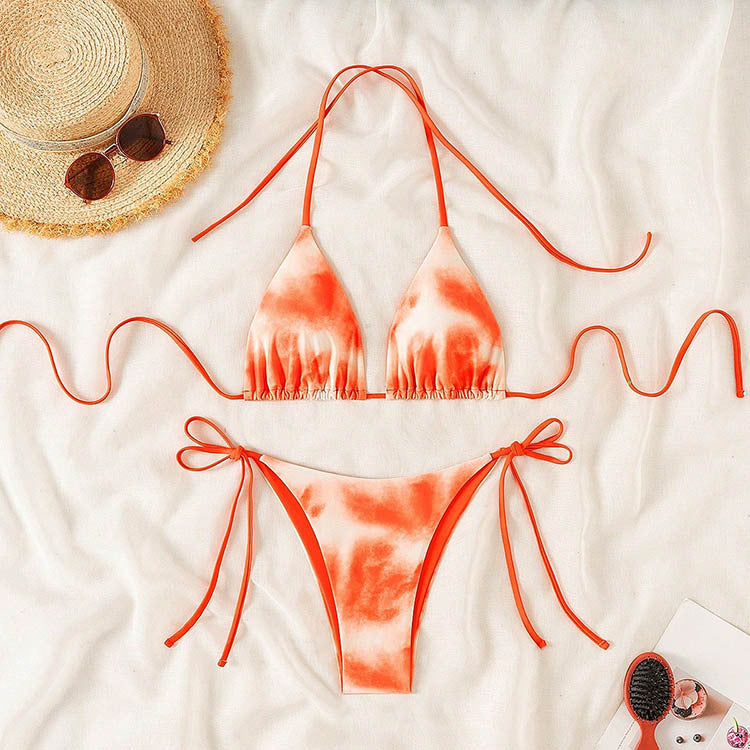 Damen Triangel-Bikini-Set mit elegantem Schnürdetail Echo Archiv
