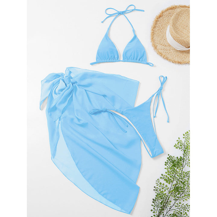 Damen Triangel-Bikini-Set mit leichtem Sarong Echo Archiv