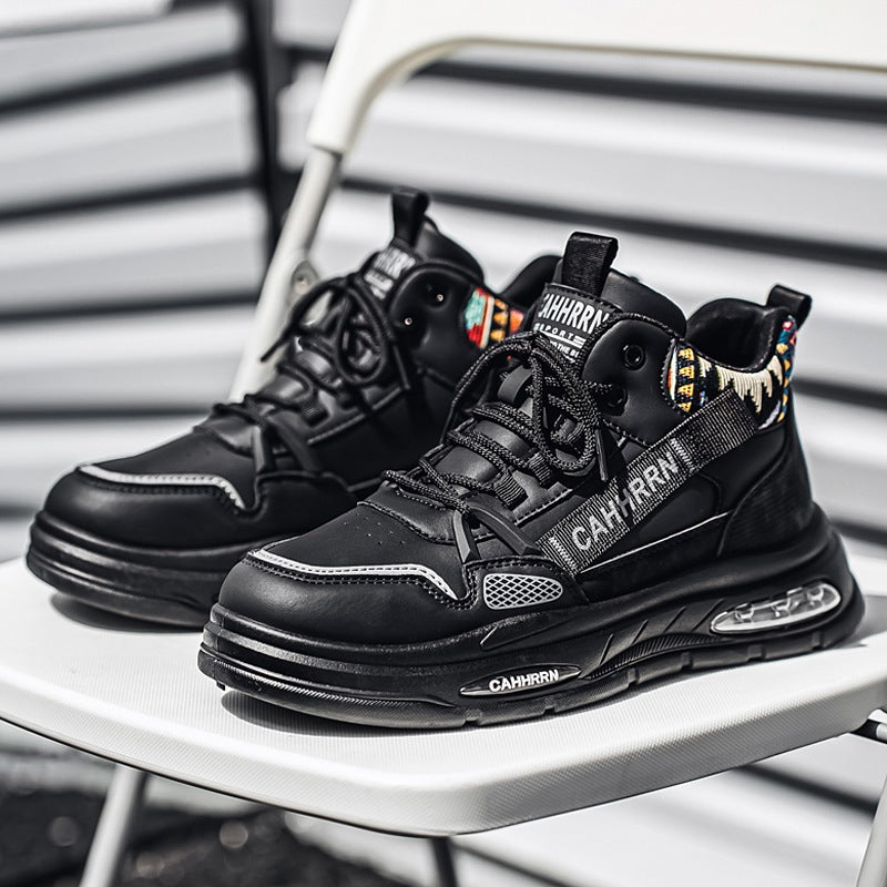Herren hochgeschnittene Streetstyle-Sneaker mit Luftkapsel-Zwischensohle und tribal-gepolsterter Knöchelmanschette Echo Archiv