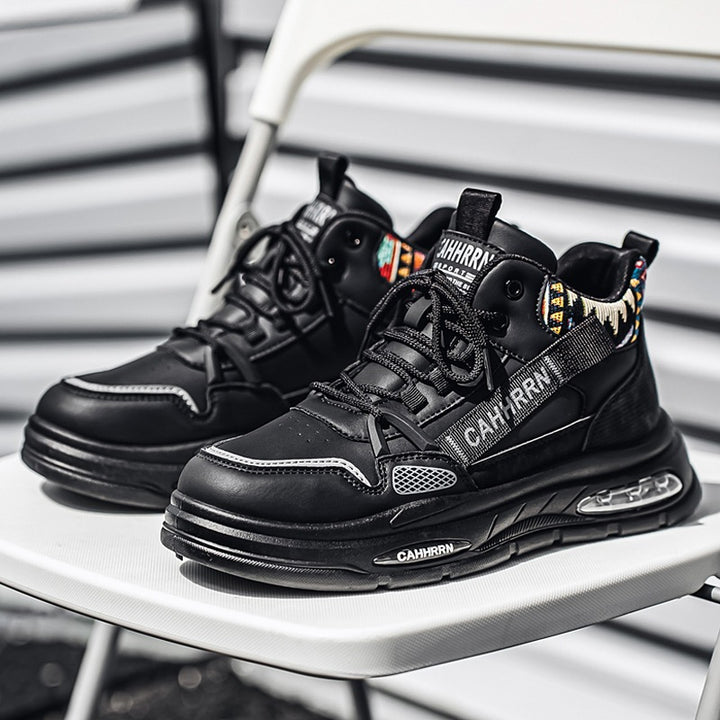 Herren hochgeschnittene Streetstyle-Sneaker mit Luftkapsel-Zwischensohle und tribal-gepolsterter Knöchelmanschette Echo Archiv
