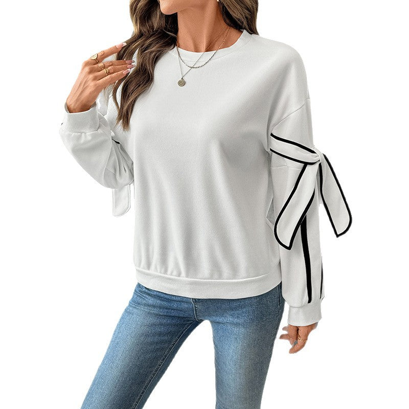 Damen Modischer Sweatshirt mit Schleifendetails Echo Archiv