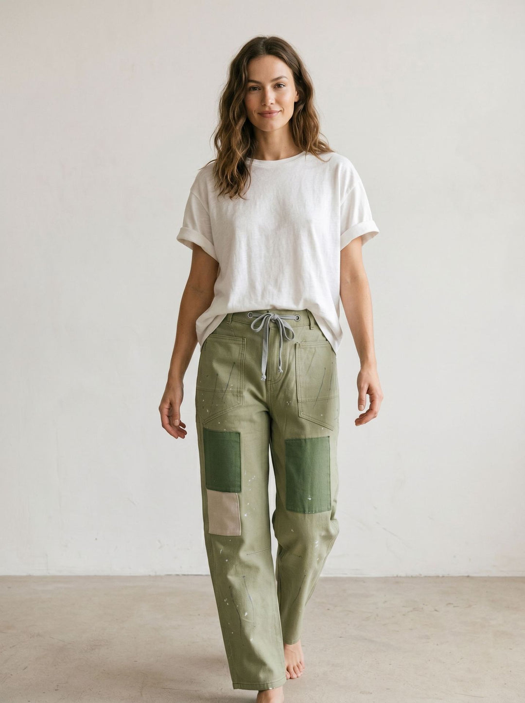 Damen nan oversized Strickpullover mit Rundhalsausschnitt und entspannter Silhouette Echo Archiv