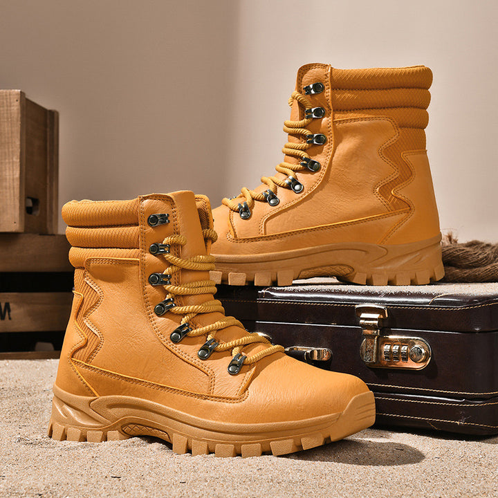 Damen Modische knöchelhohe Einsatz‑Stiefelette im Tactical‑Look mit griffiger Leichtprofilsohle Echo Archiv
