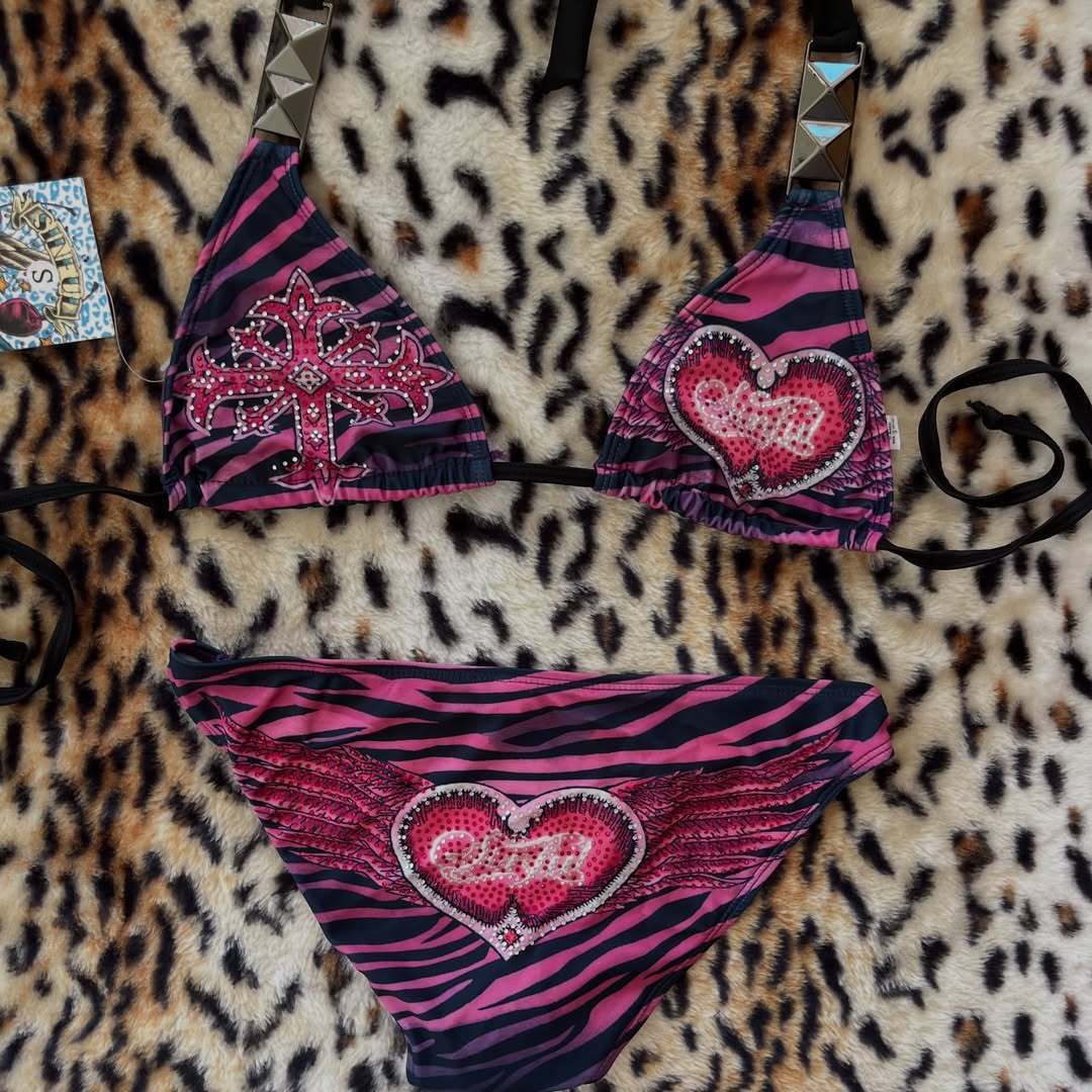 Damen Triangel-Bikini mit Verzierungen Echo Archiv