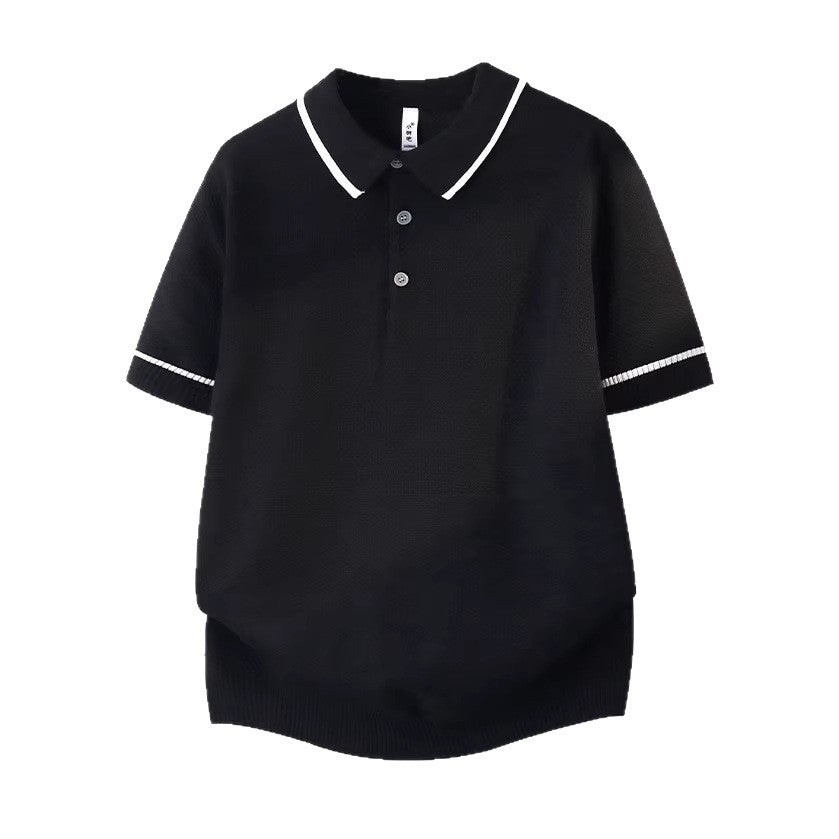 Herren Elegantes Poloshirt mit kontrastierenden Akzenten Echo Archiv
