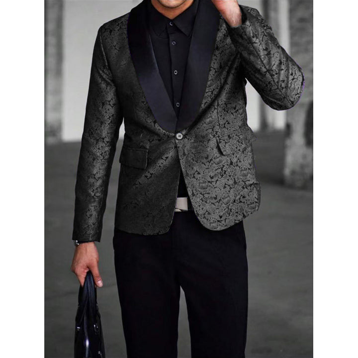 Herren luxuriöser Jacquard-Blazer Echoarchiv