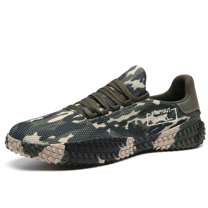 Herren Camouflage Strick-Sneaker mit griffiger Wabenprofilsohle und gepolstertem Knöchelkragen Echo Archiv
