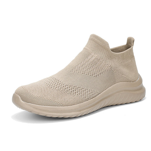 Unisex nan atmungsaktiver Strickslipper Sockenschuh mit elastischem Schaft und stoßdämpfender Sohle Echo Archiv