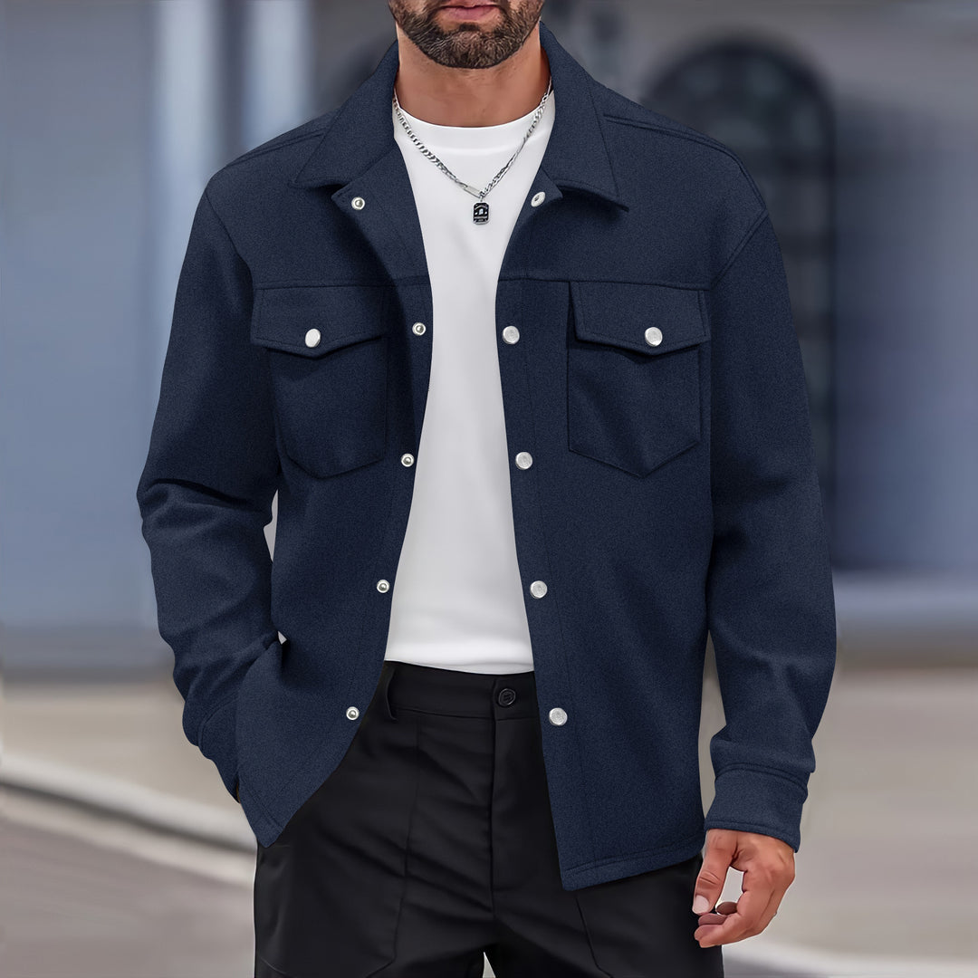Herren Overshirt mit praktischen Brusttaschen und modernem Schnitt Echoarchiv