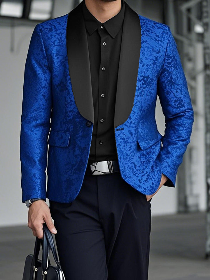 Herren Extravaganter Smoking-Blazer mit filigranem Muster Echoarchiv