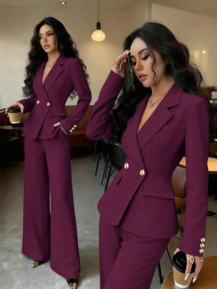 Damen Elegantes Blazer- und Hosen-Set Echo Archiv