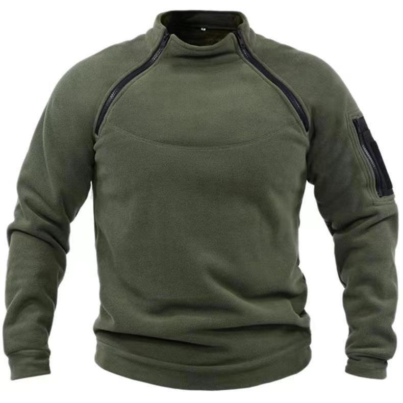 Herren Utility-Sweatshirt mit Schulter-Reißverschlüssen und Ärmeltasche Echo Archiv