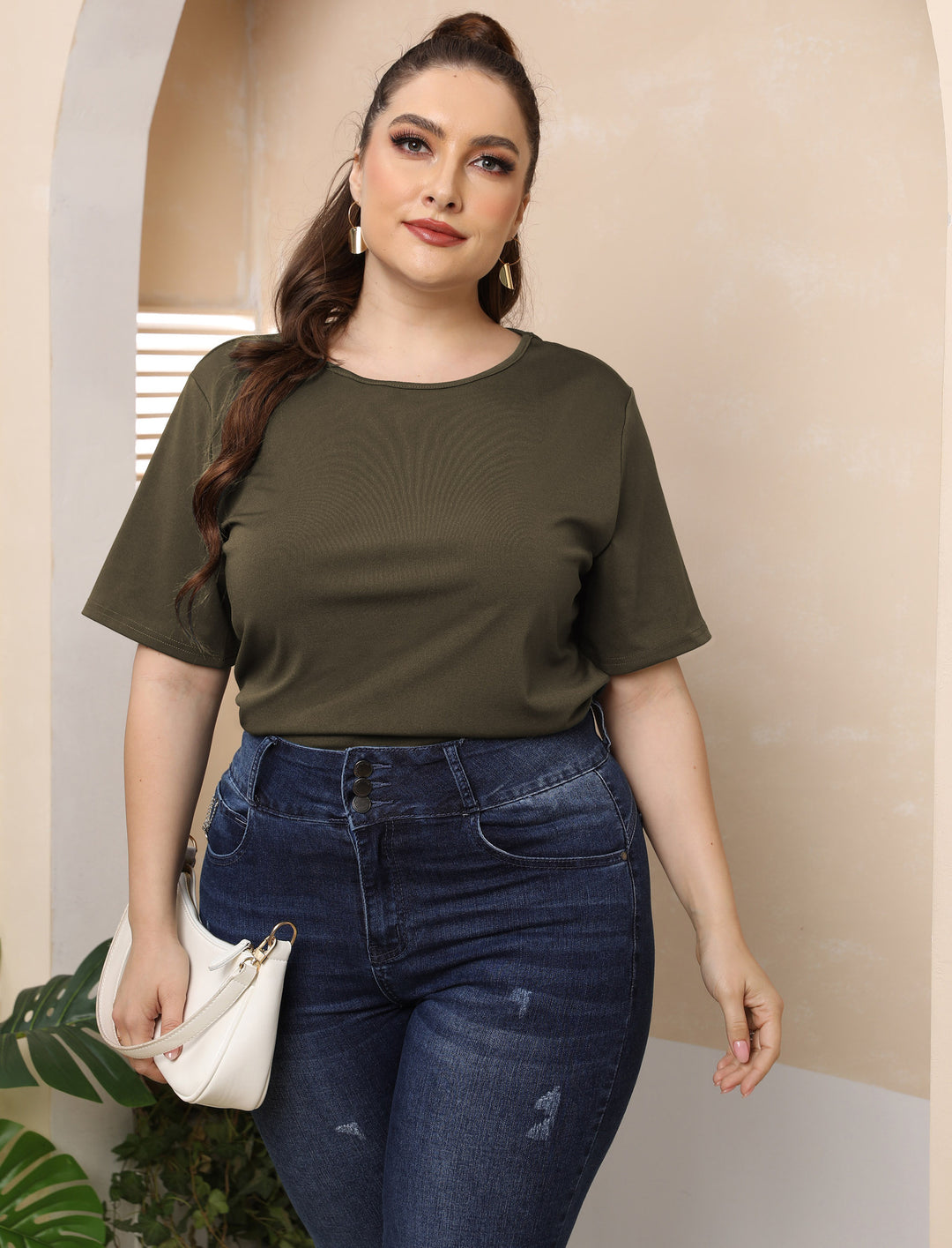 Damen modisches Basic T-Shirt Echo Archiv