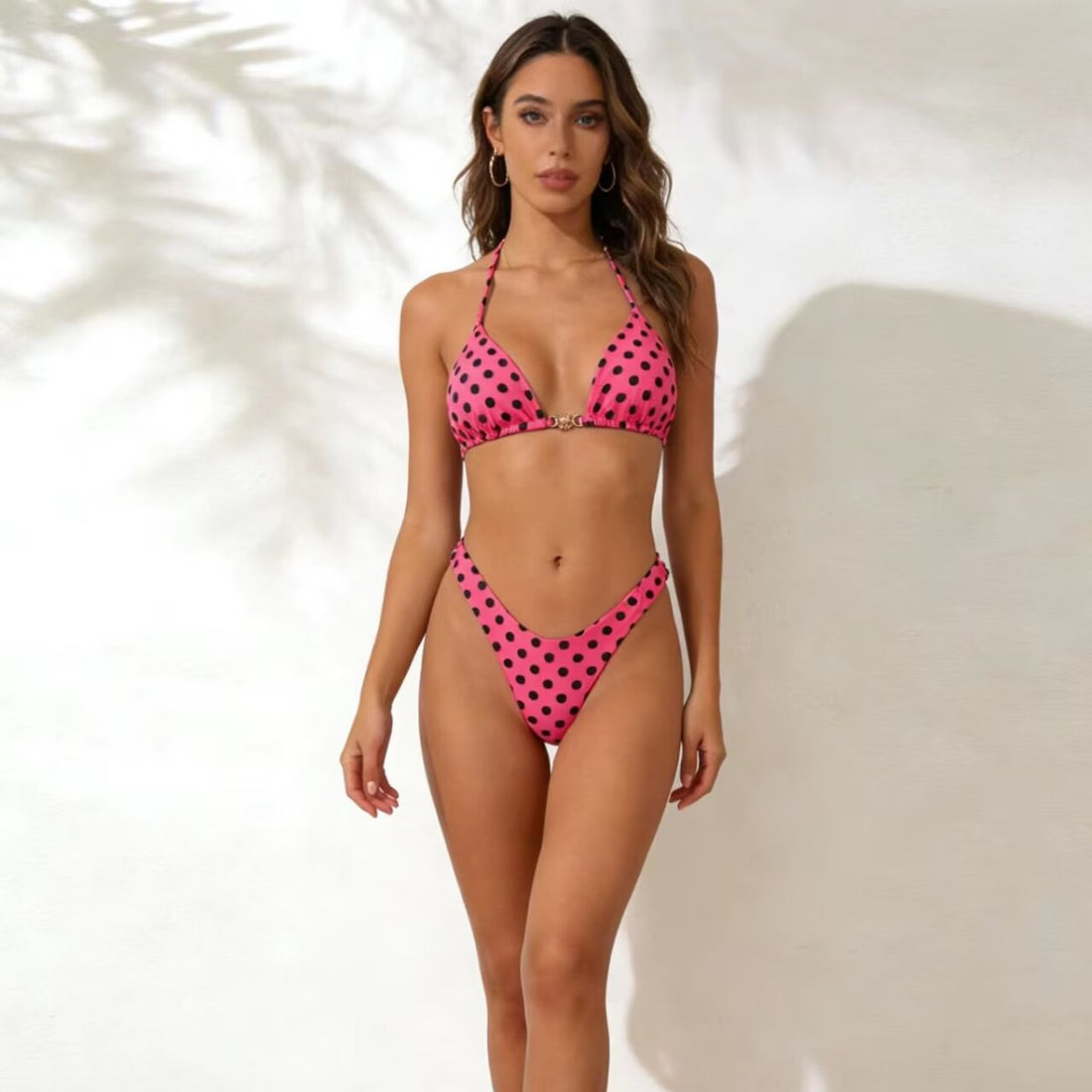 Damen Modischer Triangel-Bikini mit verspieltem Schmuckelement – Maréssa