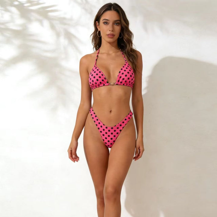 Damen Modischer Triangel-Bikini mit verspieltem Schmuckelement Echo Archiv