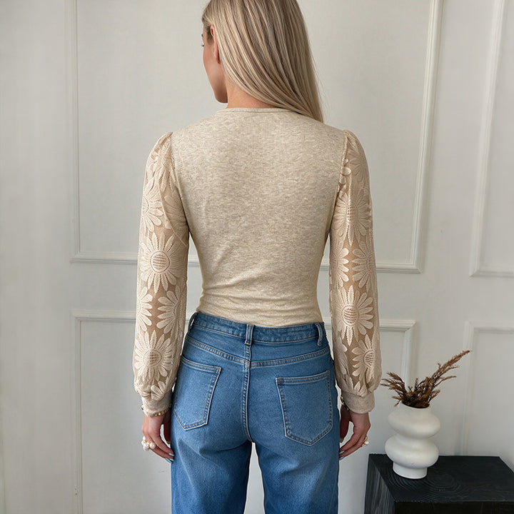 Damen Eleganter Body mit Spitzendetails Echo Archiv