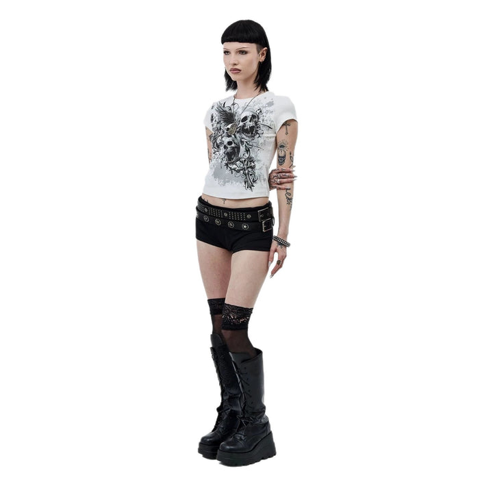 Damen Grafisches T-Shirt mit auffälligem Design Echo Archiv