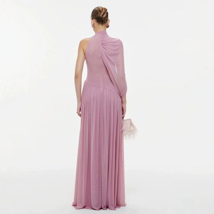 Damen Elegantes Wickelkleid mit asymmetrischem Design und fließendem Drapée Echo Archiv