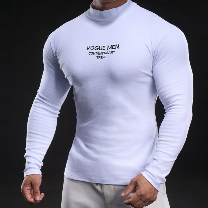 Herren Hochgeschlossenes Langarmshirt Echoarchiv