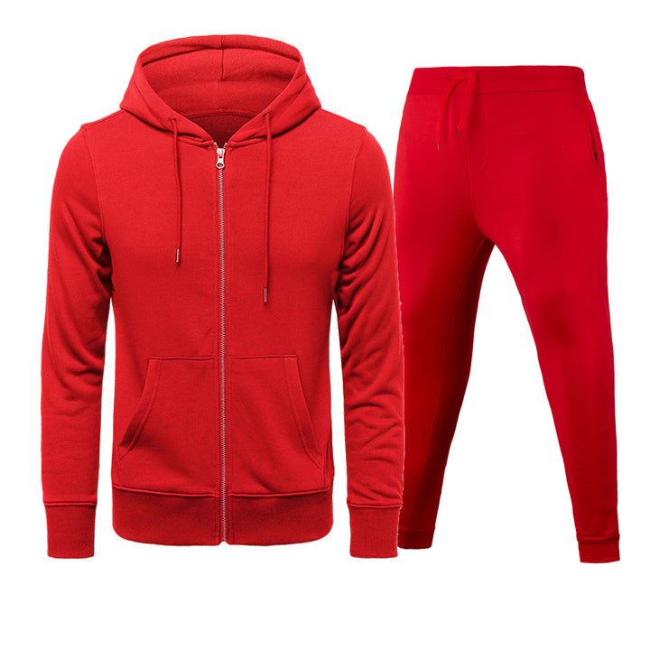 Herren Sportlicher Fleece Hoodie und Jogginghose Set Echoarchiv