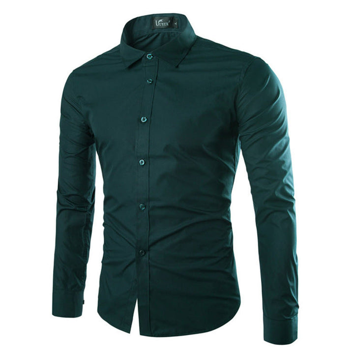 Herren elegante Langarmhemd Echoarchiv