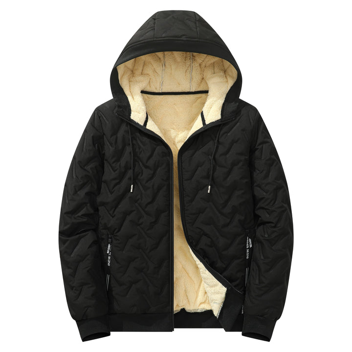 Herren Steppjacke mit Kapuze und extraweichem Teddy-Innenfutter Echoarchiv