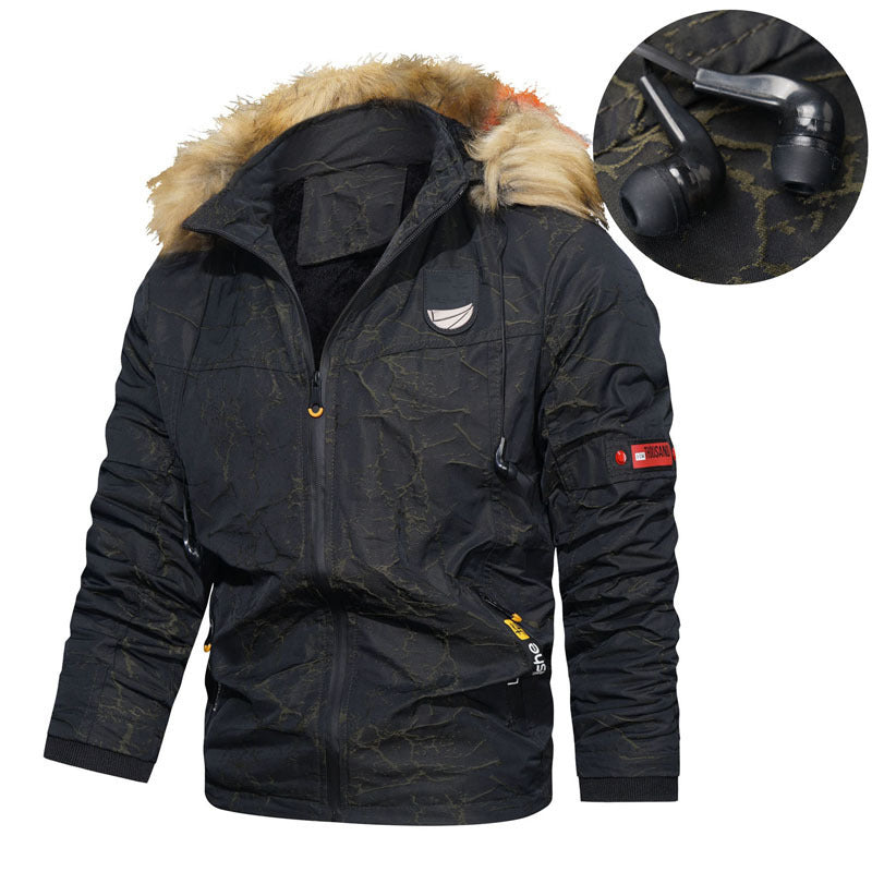 Herren Winterparka mit Kunstfellkapuze, wärmender Thermo-Innenlage und multifunktionalen Taschen Echo Archiv
