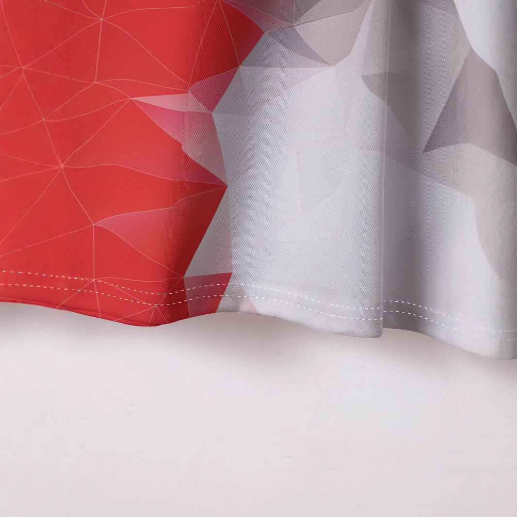 Herren Poloshirt mit innovativem geometrischen Druckdesign Echoarchiv