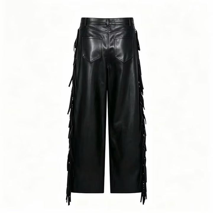 Damen Kunstlederhose mit Fransenbesatz Echo Archiv