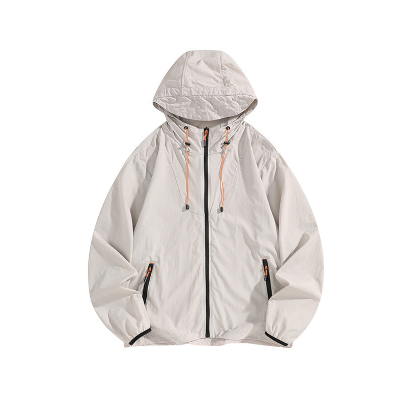 Herren Leichte Outdoorjacke mit Kapuze und praktischen Reißverschlusstaschen Echo Archiv