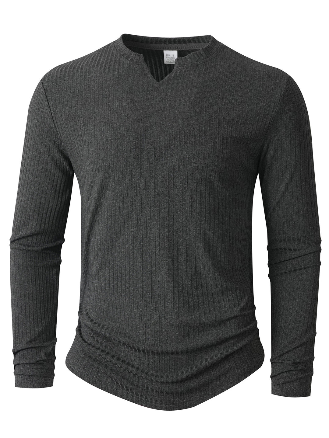 Herren Langarmshirt mit innovativer Rippstruktur Echoarchiv