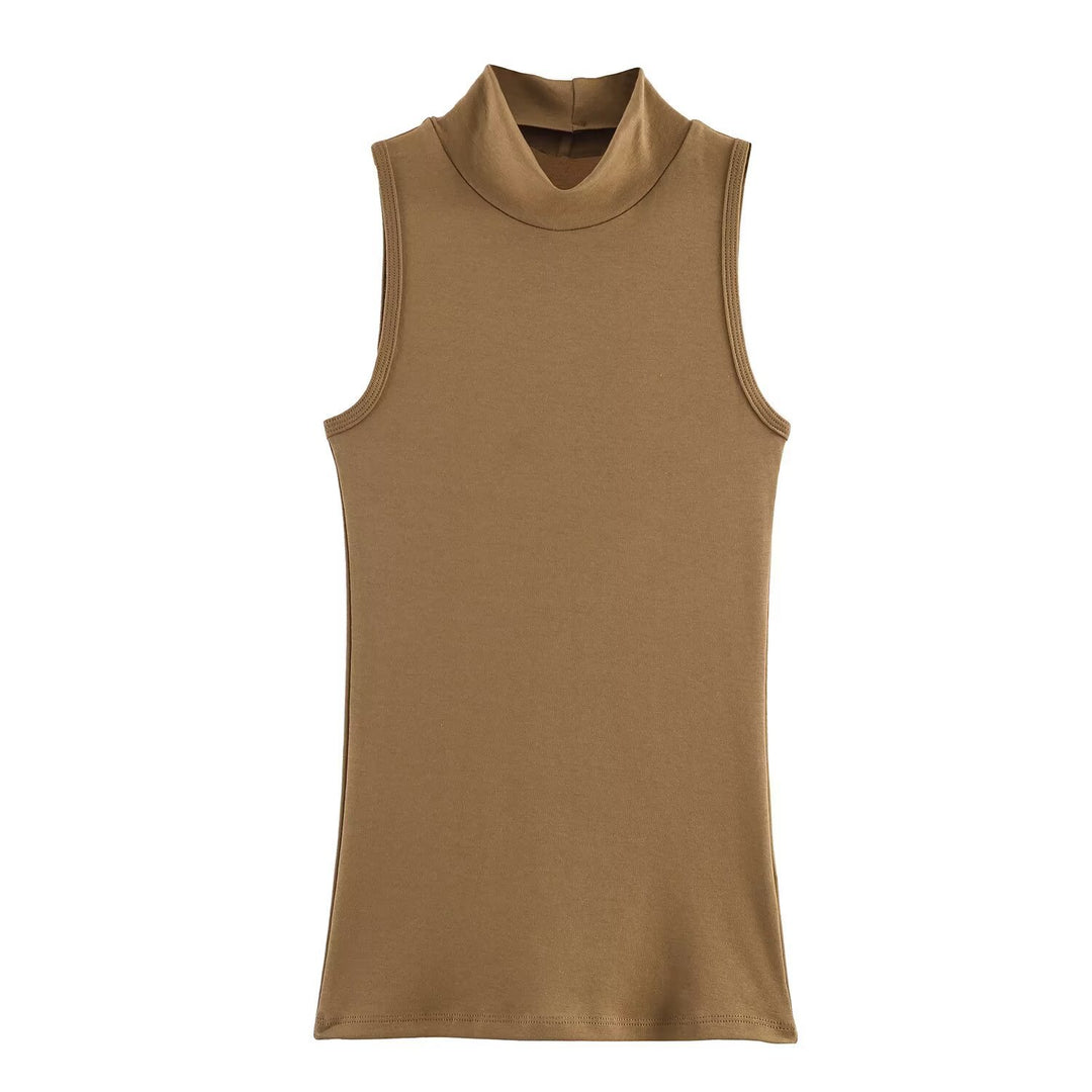 Damen Rollkragen-Tanktop aus weichem Stretch-Material Echo Archiv