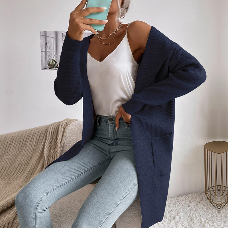 Damen Lässiger Strickmantel Echo Archiv