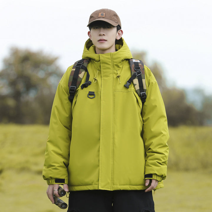 Herren technische Winterjacke mit verstellbarem Kapuzenkragen Echoarchiv