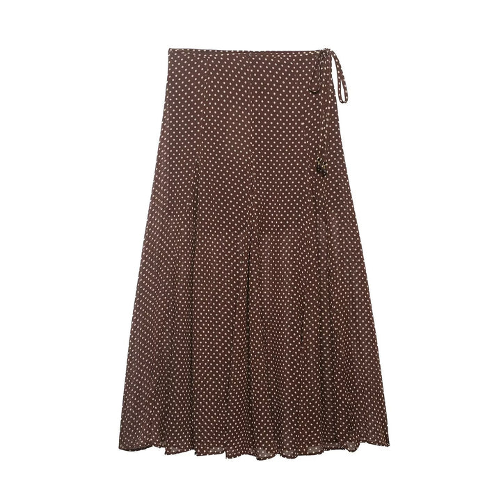 Damen Wickel‑Midirock aus Chiffon mit Polka‑Dot‑Muster Echo Archiv