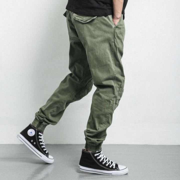 Herren bequeme Cargo-Hosen mit elastischem Bund und praktischen Taschen Echoarchiv