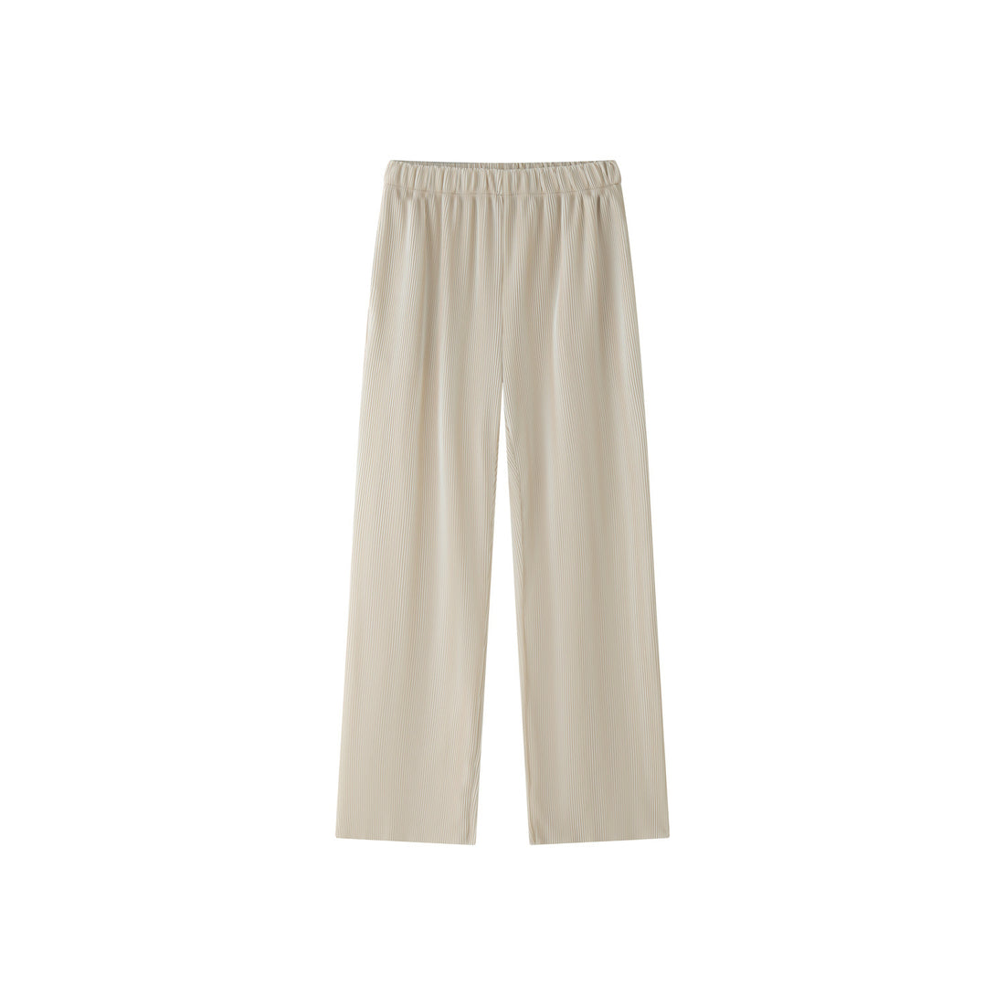 Damen Weite Palazzo‑Hose aus geripptem Feinstrick mit Elastbund Echoarchiv