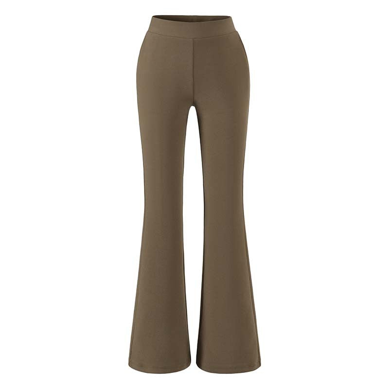 Damen hochtaillierte Stretch‑Schlaghose mit weitem Bootcut‑Schnitt Echoarchiv