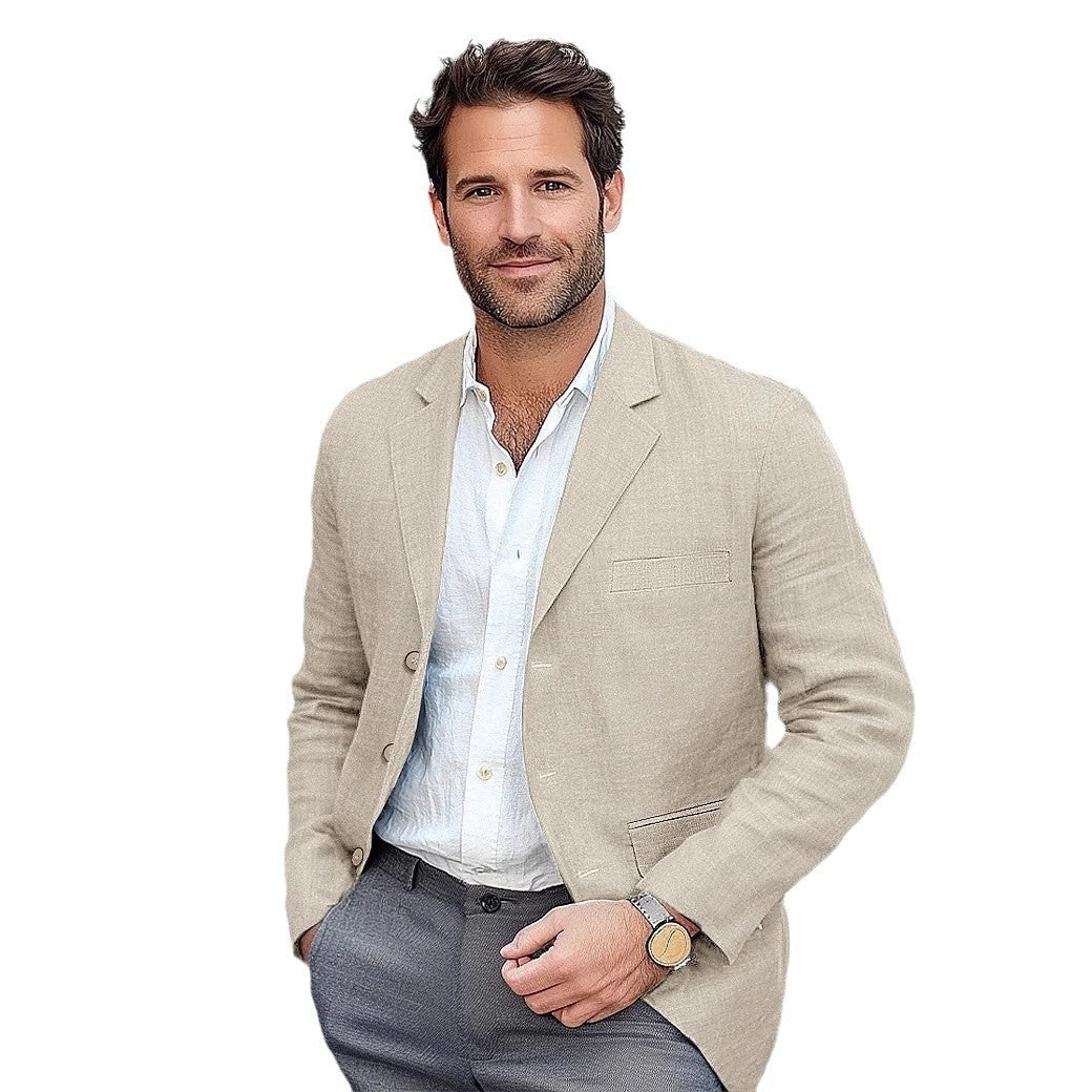 Herren legerer Leinenblazer Echoarchiv