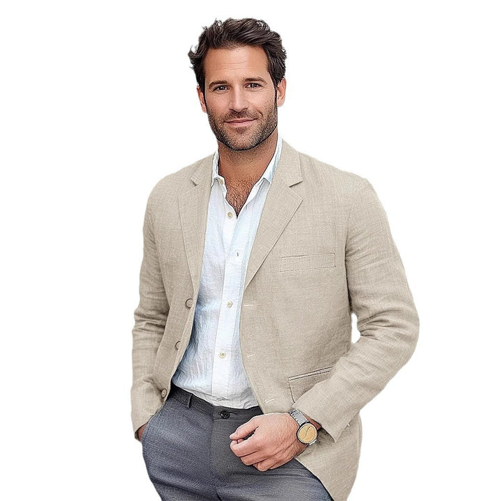 Herren legerer Leinenblazer Echoarchiv